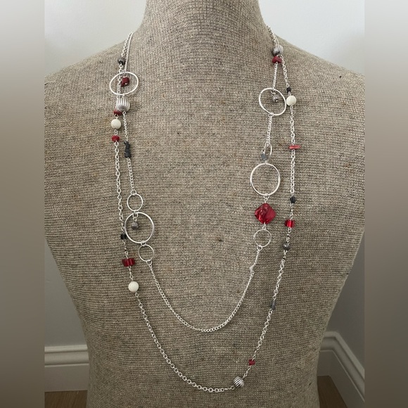 CJ Banks Jewelry - CJ Banks Long Silver Necklace